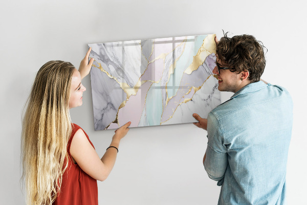 Magnetic dry erase board Modern board for notes and photos
