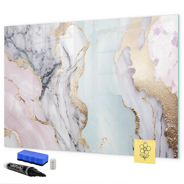 Dry erase board magnetic A stylish board for notes and photos
