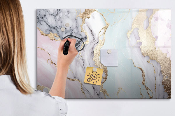 Dry erase board magnetic A stylish board for notes and photos