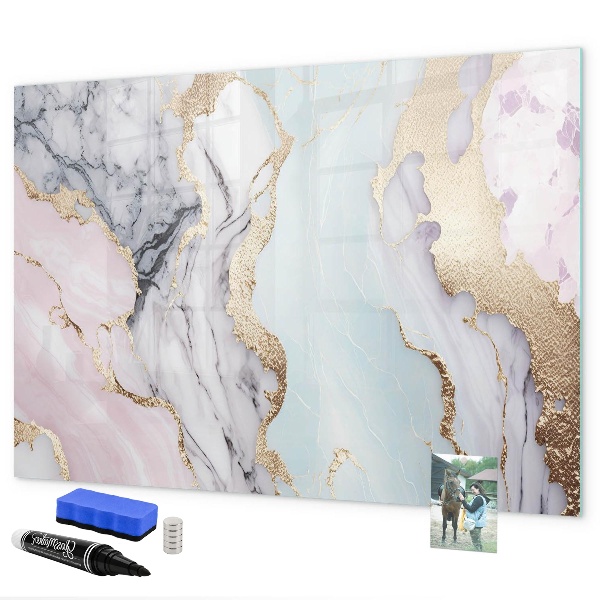 Dry erase board magnetic A stylish board for notes and photos