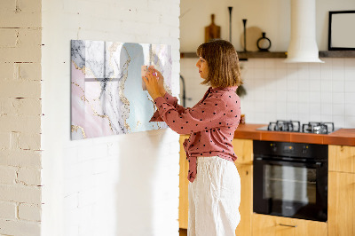 Dry erase board magnetic A stylish board for notes and photos