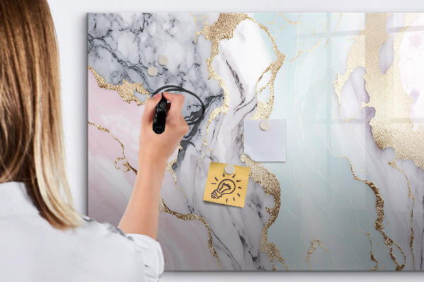 Dry erase board magnetic A stylish board for notes and photos