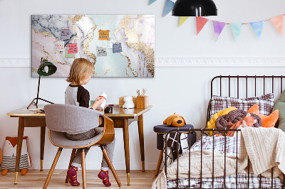 Dry erase board magnetic A stylish board for notes and photos