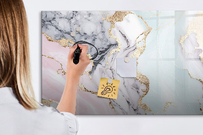 Dry erase board magnetic A stylish board for notes and photos