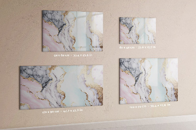 Dry erase board magnetic A stylish board for notes and photos