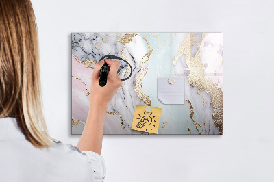 Dry erase board magnetic A stylish board for notes and photos