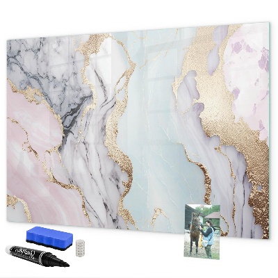 Dry erase board magnetic A stylish board for notes and photos