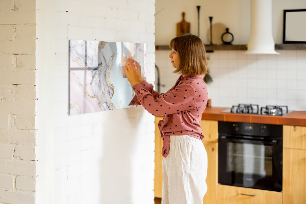 Dry erase board magnetic A stylish board for notes and photos