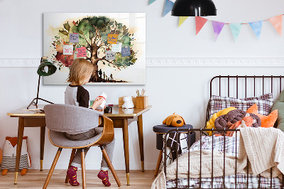 Magnetic dry erase board Memories tree with personal photos