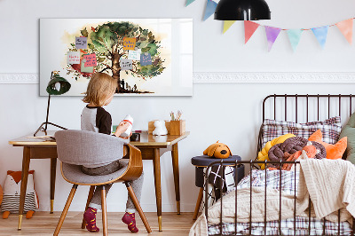 Magnetic dry erase board Memories tree with personal photos
