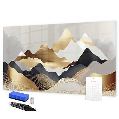 Dry erase board magnetic Modern board for photos and notes