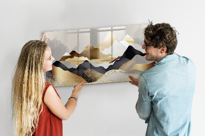 Dry erase board magnetic Modern board for photos and notes