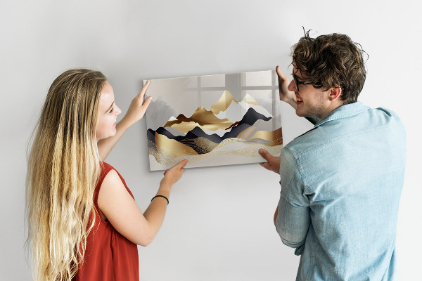 Dry erase board magnetic Modern board for photos and notes