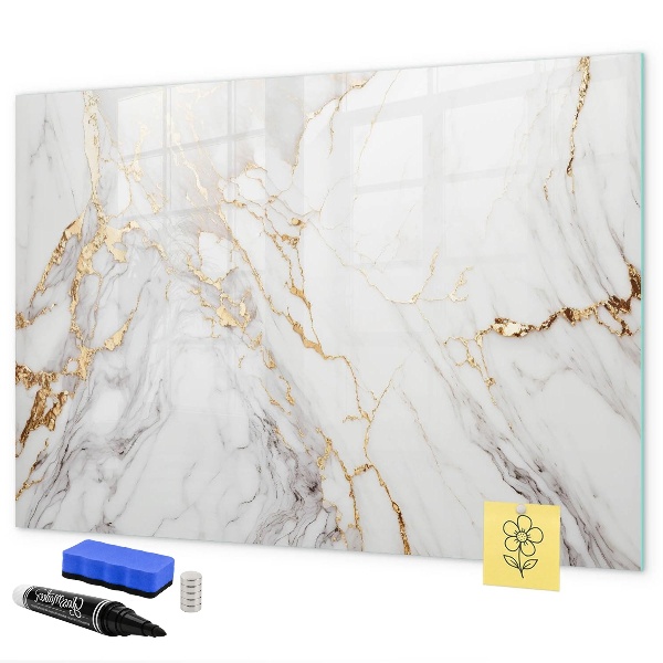 Magnetic dry erase board Stylish board for photos and notes