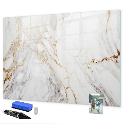 Magnetic dry erase board Stylish board for photos and notes