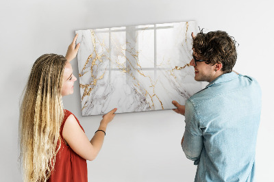 Magnetic dry erase board Stylish board for photos and notes