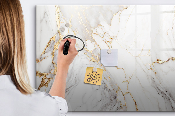 Magnetic dry erase board Stylish board for photos and notes