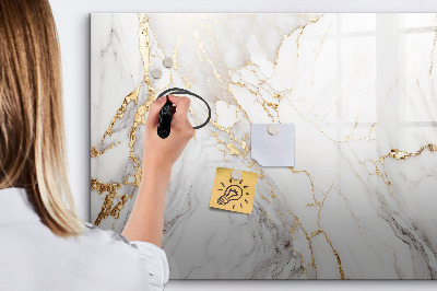 Magnetic dry erase board Stylish board for photos and notes