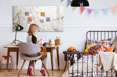 Magnetic dry erase board Stylish board for photos and notes