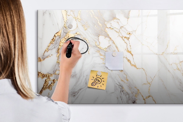 Magnetic dry erase board Stylish board for photos and notes