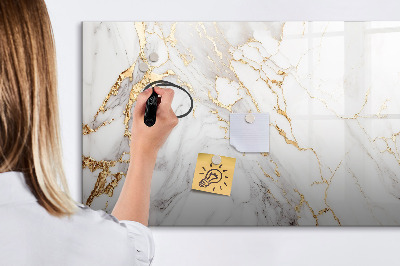 Magnetic dry erase board Stylish board for photos and notes