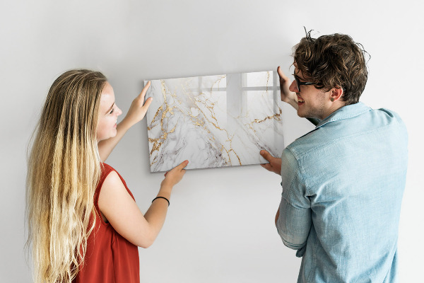 Magnetic dry erase board Stylish board for photos and notes