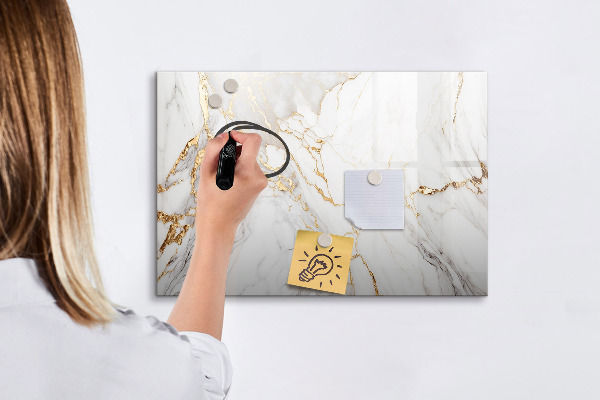 Magnetic dry erase board Stylish board for photos and notes