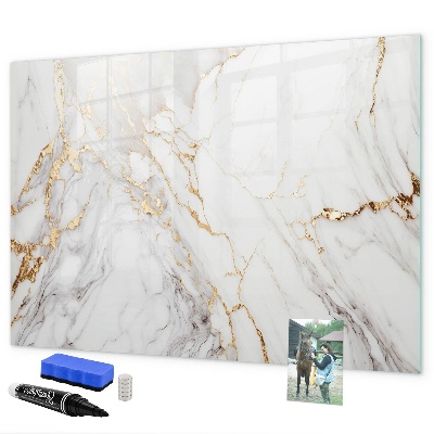 Magnetic dry erase board Stylish board for photos and notes