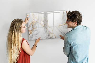 Magnetic dry erase board Stylish board for photos and notes