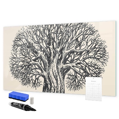 Dry erase board magnetic A tree of memories with a place for photos