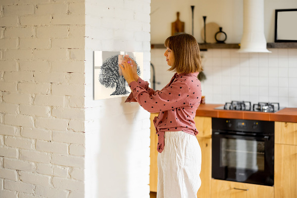 Dry erase board magnetic A tree of memories with a place for photos