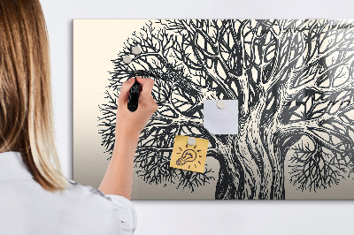 Dry erase board magnetic A tree of memories with a place for photos