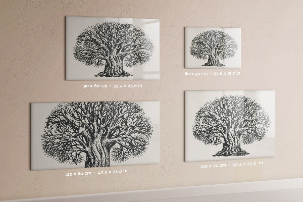Dry erase board magnetic A tree of memories with a place for photos