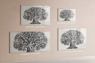 Dry erase board magnetic A tree of memories with a place for photos