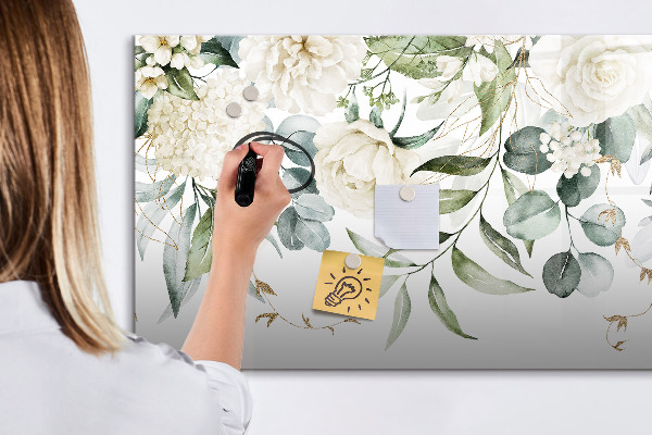 Magnetic dry erase board Creative photo pin board