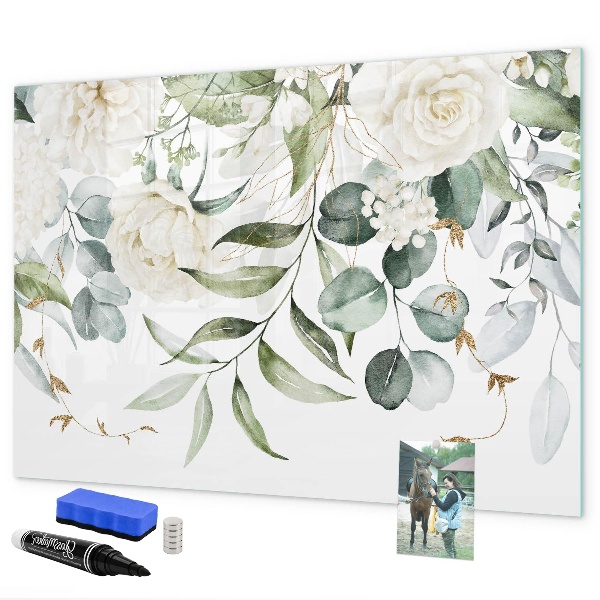 Magnetic dry erase board Creative photo pin board