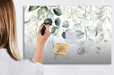 Dry erase board magnetic Stylish board for photos and notes