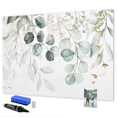 Dry erase board magnetic Stylish board for photos and notes