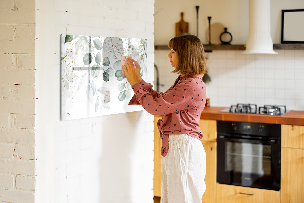 Dry erase board magnetic Stylish board for photos and notes