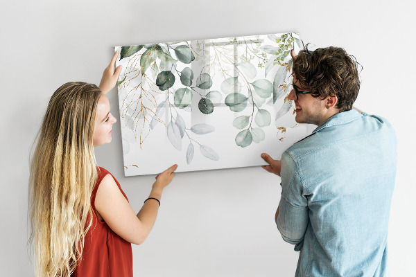 Dry erase board magnetic Stylish board for photos and notes