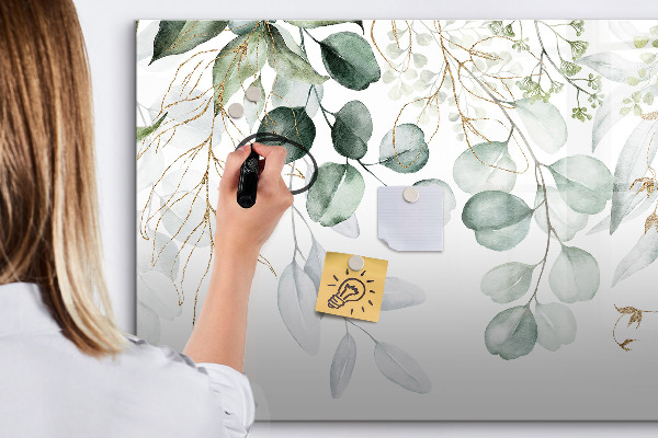 Dry erase board magnetic Stylish board for photos and notes