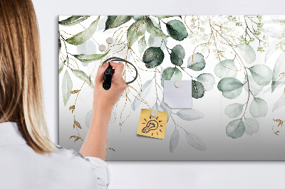 Dry erase board magnetic Stylish board for photos and notes