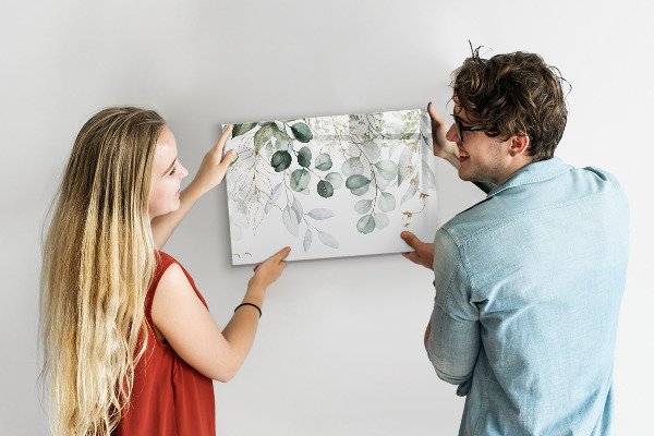 Dry erase board magnetic Stylish board for photos and notes