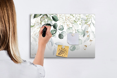 Dry erase board magnetic Stylish board for photos and notes