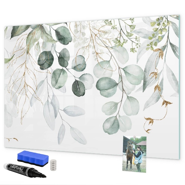Dry erase board magnetic Stylish board for photos and notes