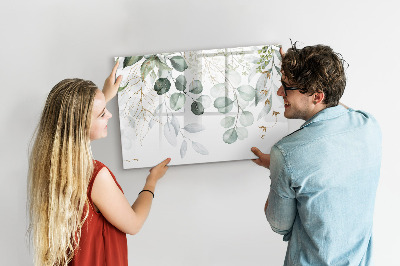Dry erase board magnetic Stylish board for photos and notes
