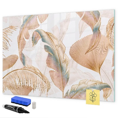 Magnetic dry erase board Stylish board for photos and notes