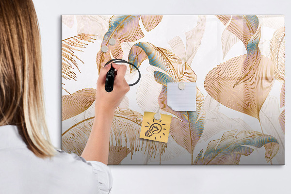 Magnetic dry erase board Stylish board for photos and notes