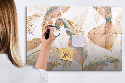 Magnetic dry erase board Stylish board for photos and notes
