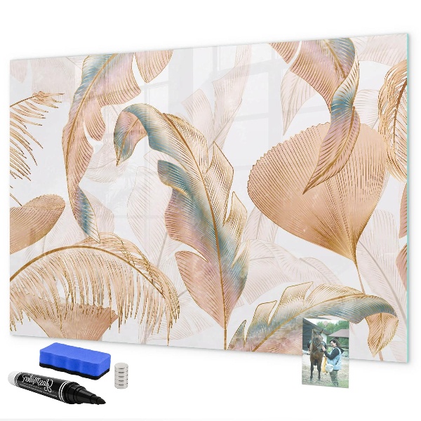 Magnetic dry erase board Stylish board for photos and notes